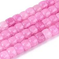 Baking Painted Crackle Glass Beads Strands