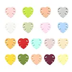18Pcs 18 Colors Monstera Leaf Food Grade Eco-Friendly Silicone Beads