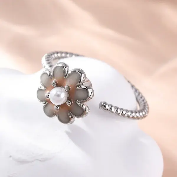 Dasiy Rotatable Open Cuff Rings for Women