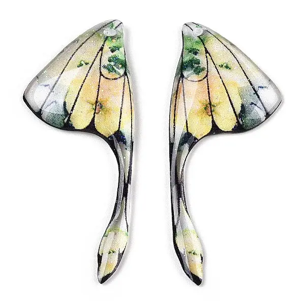 Epoxy Resin Wing Pendants