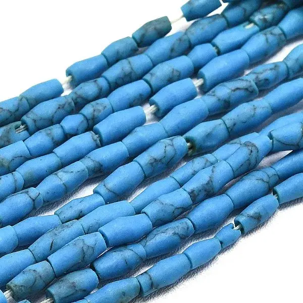 Dyed Synthetic Turquoise Beads Strands