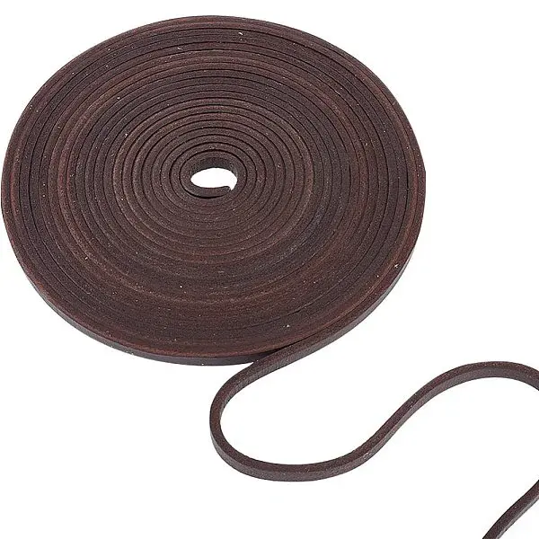 Flat Cowhide Leather Cord