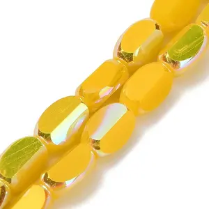 Electroplate Opaque Glass Beads