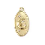 Brass Micro Pave Cubic Zirconia Pendants