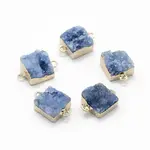 Natural Druzy Quartz Links connectors