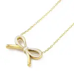 Ion Plating(IP) Golden Tone 304 Stainless Steel Enamel Bowknot Pendant Necklaces for Women