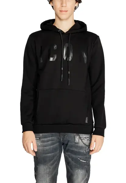 Černá mikina s kapucí Icon