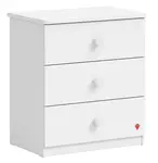 Šuplíková komoda vendella - bílá
