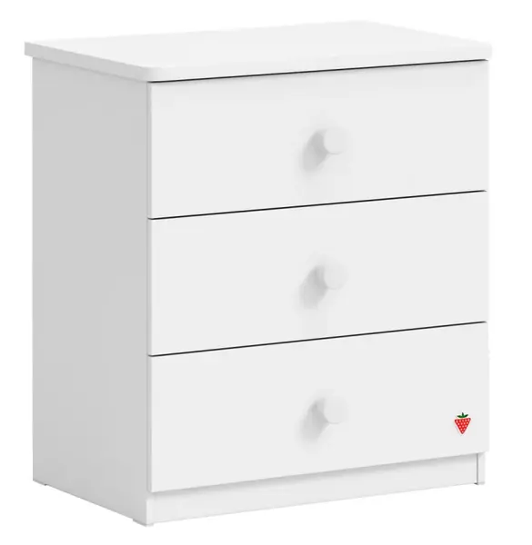 Šuplíková komoda vendella - bílá