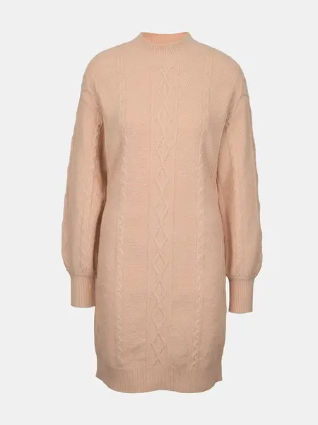 Světle růžové dámské svetrové šaty ORSAY - Dámské
