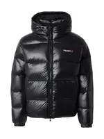 Abercrombie & Fitch Zimná bunda  čierna / biela