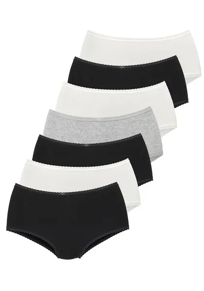 VIVANCE Nohavičky  kamenná / čierna / biela