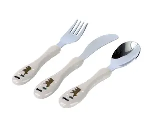 Kitchisimo Sada dětských příborů 3 ks medvěd