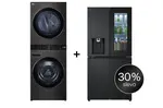 SET - LG WashTower WT1716BBF + Chladnička InstaView™ GMG860EPBE