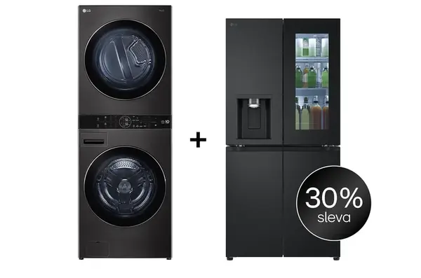 SET - LG WashTower WT1716BBF + Chladnička InstaView™ GMG860EPBE
