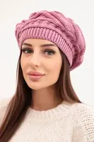 Dámsky zimný baret Kesi K378 fialový