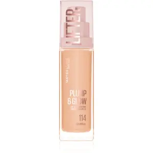 MAYBELLINE NEW YORK Lifter Plump & Glow rozjasňujúci make-up pre prirodzený vzhľad odtieň 114 30 ml