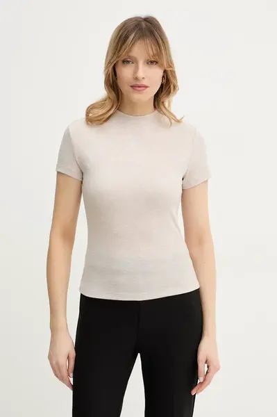 Tričko s příměsí hedvábí Guess TINA