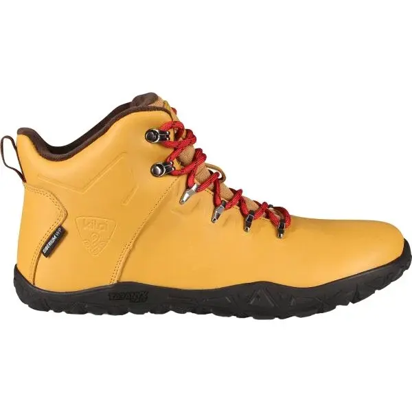 KILPI BARE LEATHER HIGH U Unisex vysoká outdoorová barefoot obuv, béžová, velikost