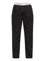 Calvin Klein Underwear Pyžamové nohavice  svetlosivá / čierna / biela