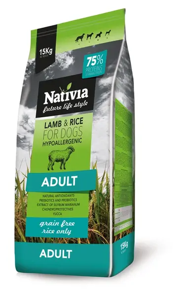 Nativia Lamb&Rice Adult 15 kg