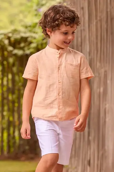 Dětské šortky s příměsí lnu Mayoral