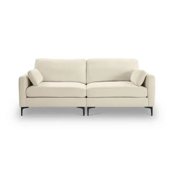 MID.YOU 3,5SEDÁK, textil, krémová