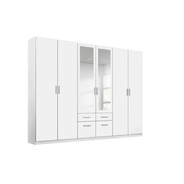 Rauch Möbel ŠATNÍ SKŘÍŇ S OTOČNÝMI DVEŘMI, bílá, 271/229/54 cm