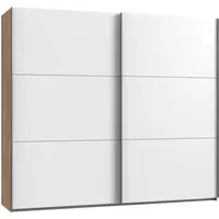 MID.YOU SKŘÍŇ S POSOUVACÍMI DVEŘMI, bílá, barvy dubu, 250/216/65 cm