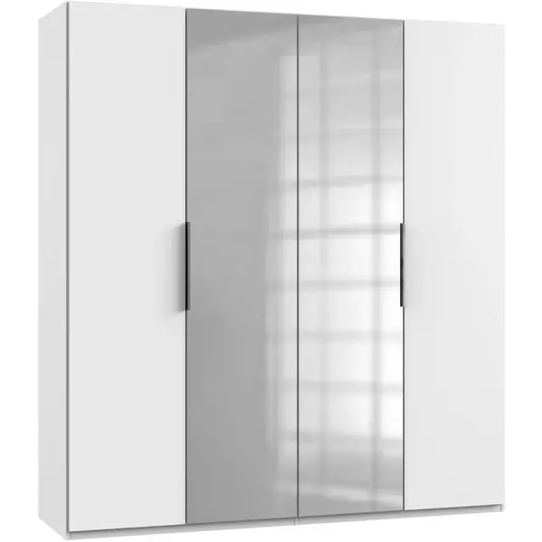 MID.YOU ŠATNÍ SKŘÍŇ S OTOČNÝMI DVEŘMI, bílá, 200/216/58 cm