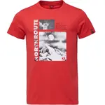 LOAP BOMTEN Pánské tričko, červená, velikost