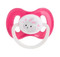 Canpol babies Svítící kaučukový dudlík třešinka 6–18m 1 ks růžový