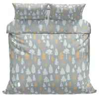 Povlečeme vše Bavlněné povlečení Stromky šedé 140x200, 70x90 cm