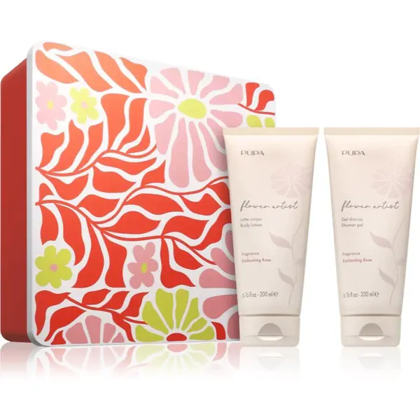 PUPA Milano Flower Artist Kit dárková sada na tělo s vůní Enchanting Rose