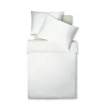 Fleuresse POVLEČENÍ, vzhled lnu, bílá, šalvějově zelená, 140/200 cm