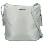 Trendy dámská koženková crossbody kabelka Edmundo, stříbrná