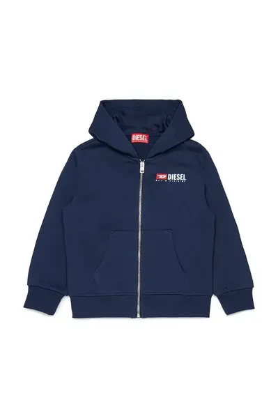 Dětská mikina s bavlnou Diesel SDROPSHOODZ OVER SWEAT-SHIRT