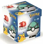 3D Puzzle-Ball: Pokémon Net Ball 54 dílků