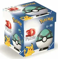 3D Puzzle-Ball: Pokémon Net Ball 54 dílků