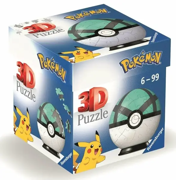 3D Puzzle-Ball: Pokémon Net Ball 54 dílků