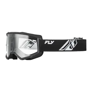 Dětské motokrosové brýle Fly Racing Focus Youth černá/bílá, čiré plexi