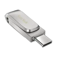 SanDisk Ultra Dual Drive Luxe/256GB/USB 3.1/USB-A + USB-C/Stříbrná