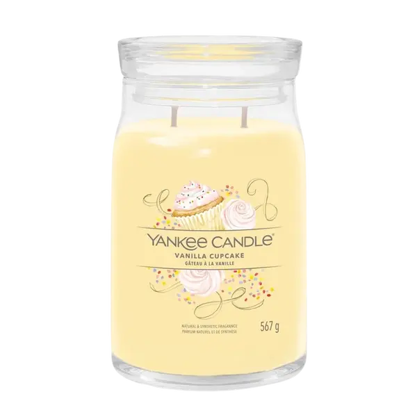 YANKEE CANDLE Vonná svíčka Signature Vanilla Cupcake 567 g