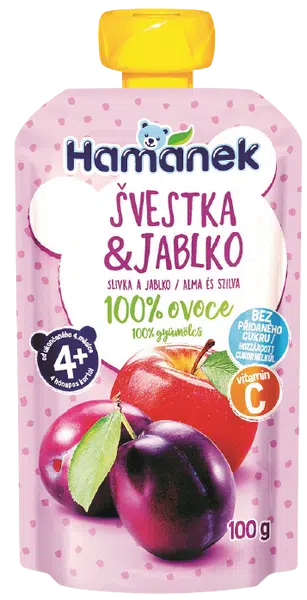 HAMÁNEK kapsička Švestka a jablko 100 g
