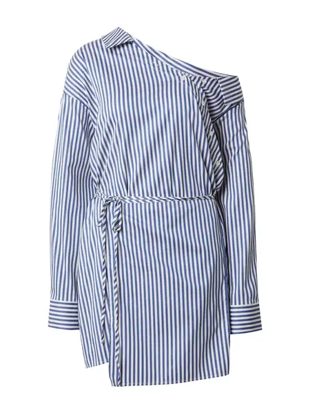 EDITED Šaty 'Delenn'  modrá / biela