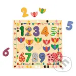 Edukačné puzzle s číslami a zvieratkami - puzzle z kategorie Naučné puzzle