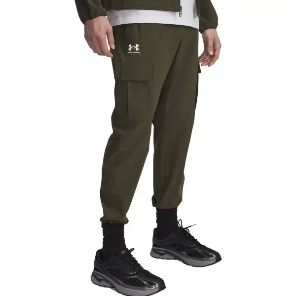 Under Armour VIBE WOVEN CARGO Pánské kalhoty, khaki, velikost