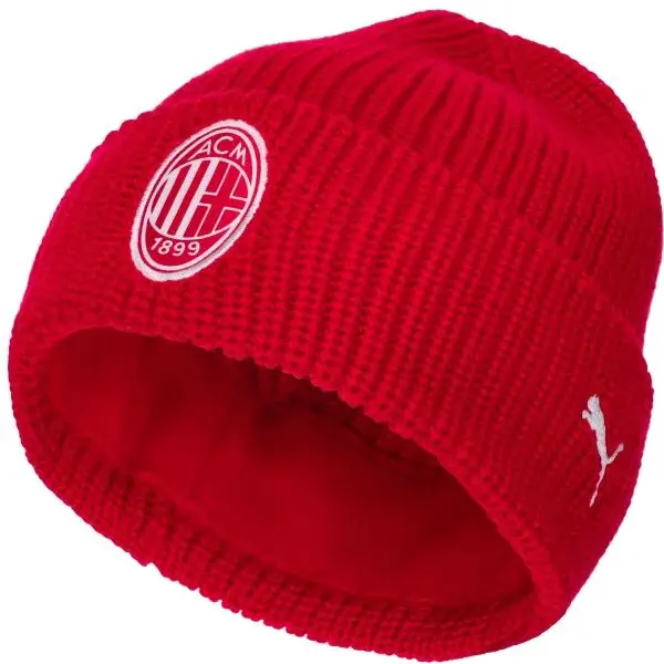 Puma AC MILAN ESSENTIALS BEANIE Zimní čepice, červená, velikost
