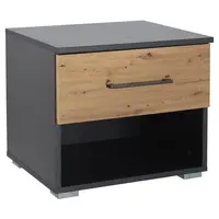 Rauch Möbel NOČNÍ STOLEK, tmavě šedá, dub artisan, 40/36/40 cm