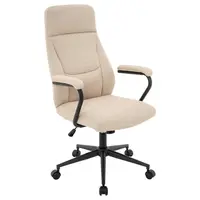 MID.YOU KANCELÁŘSKÉ KŘESLO, tkaná látka, krémová, černá